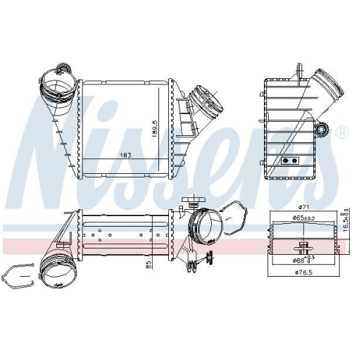 NISSENS Ladeluftkühler ** FIRST FIT ** 96176