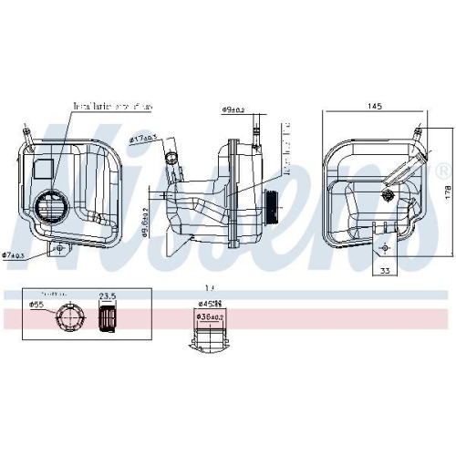 NISSENS Ausgleichsbeh&auml;lter, K&uuml;hlmittel ** FIRST FIT ** 996401