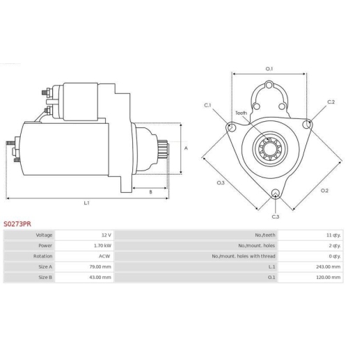 AS-PL Starter Wiederaufbereitet AS-PL