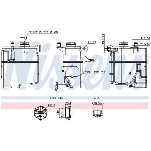 NISSENS Ausgleichsbeh&auml;lter, K&uuml;hlmittel ** FIRST FIT ** 996421