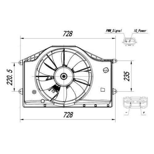 NRF L&uuml;fter, Motork&uuml;hlung 47939