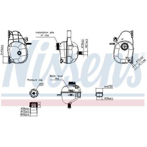 NISSENS Ausgleichsbeh&auml;lter, K&uuml;hlmittel ** FIRST FIT ** 996422