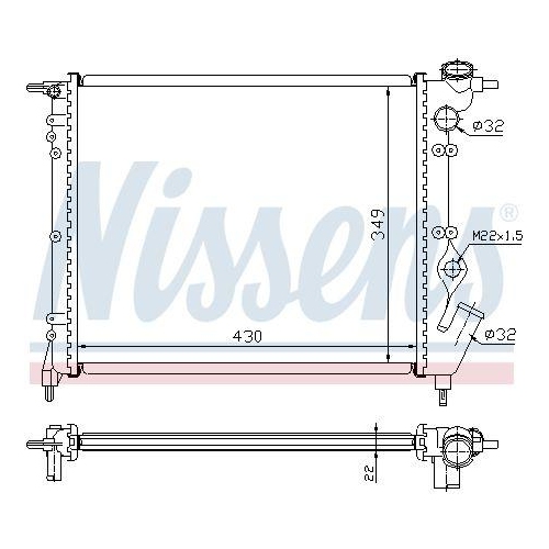 NISSENS K&uuml;hler, Motork&uuml;hlung 63931