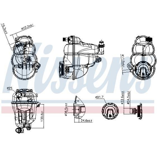 NISSENS Ausgleichsbeh&auml;lter, K&uuml;hlmittel ** FIRST FIT ** 996469