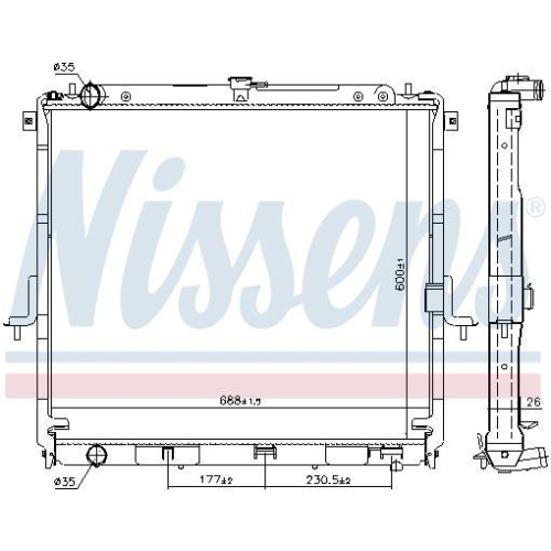 NISSENS K&uuml;hler, Motork&uuml;hlung 68726