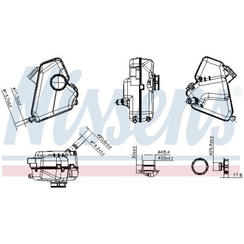 NISSENS Ausgleichsbeh&auml;lter, K&uuml;hlmittel ** FIRST FIT ** 996470
