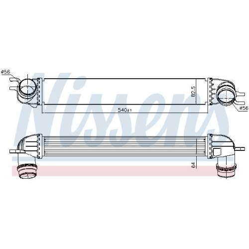 NISSENS Ladeluftk&uuml;hler ** FIRST FIT ** 96397