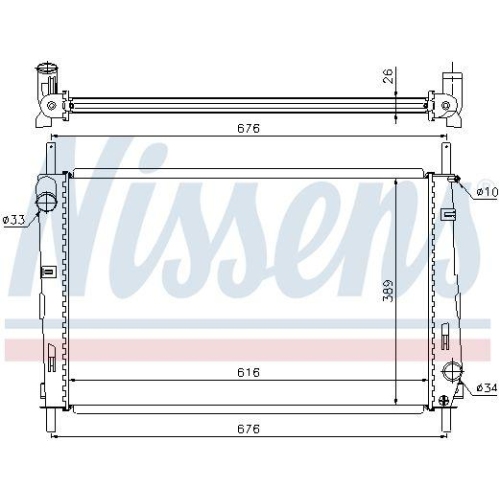 NISSENS K&uuml;hler, Motork&uuml;hlung 69250