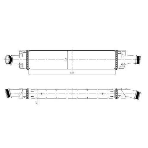 NRF Ladeluftkühler 309046