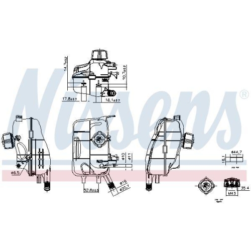 NISSENS Ausgleichsbeh&auml;lter, K&uuml;hlmittel ** FIRST FIT ** 996482