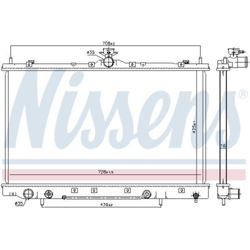 NISSENS K&uuml;hler, Motork&uuml;hlung 628975