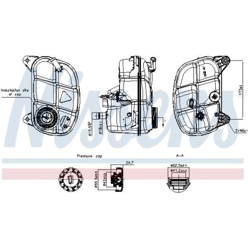 NISSENS Ausgleichsbeh&auml;lter, K&uuml;hlmittel ** FIRST FIT ** 996492
