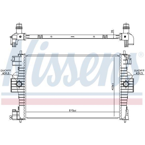 NISSENS K&uuml;hler, Motork&uuml;hlung 636012