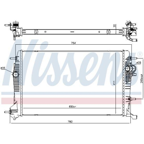 NISSENS K&uuml;hler, Motork&uuml;hlung 637648