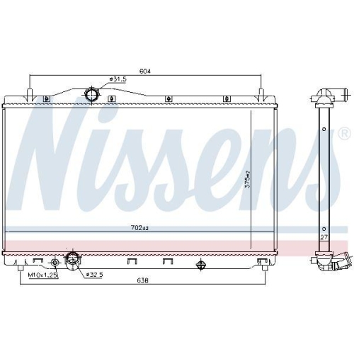 NISSENS K&uuml;hler, Motork&uuml;hlung 606701