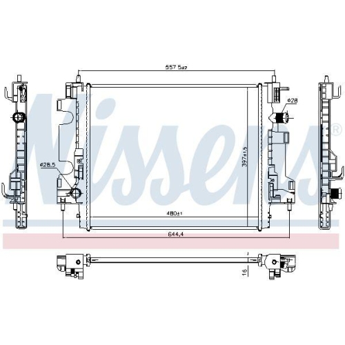 NISSENS K&uuml;hler, Motork&uuml;hlung 637659