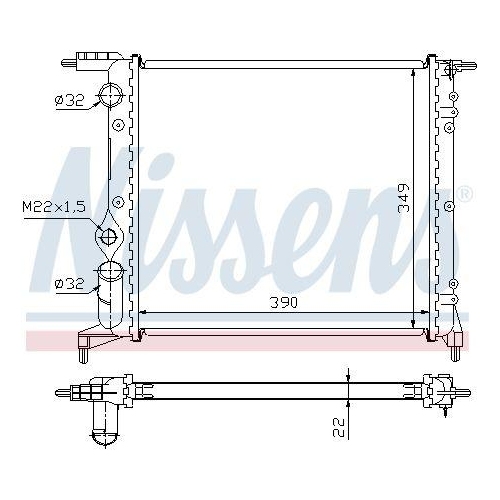 NISSENS K&uuml;hler, Motork&uuml;hlung 639271
