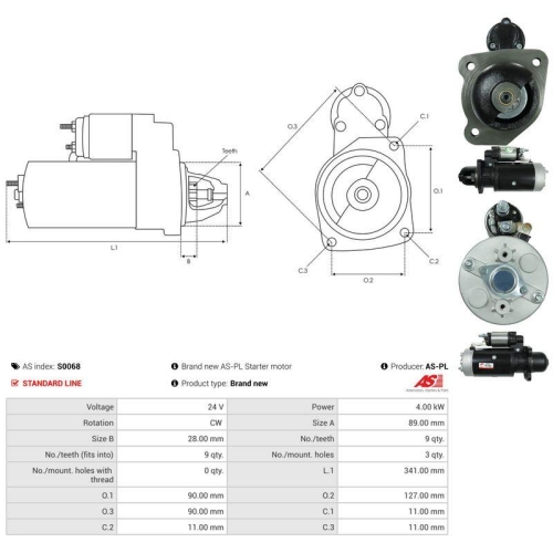 AS-PL Starter AS S0068
