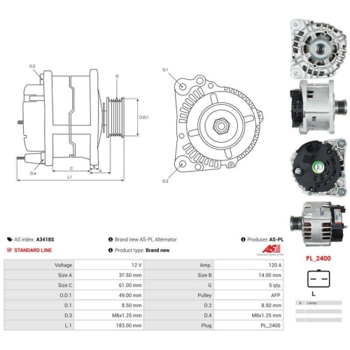 AS-PL Generator AS A3418S