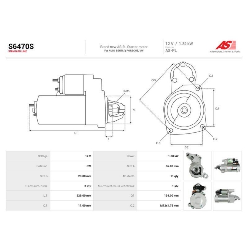 AS-PL Starter AS S6470S