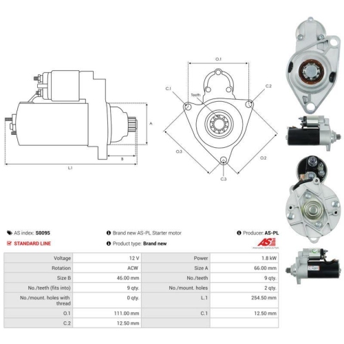 AS-PL Starter AS S0095