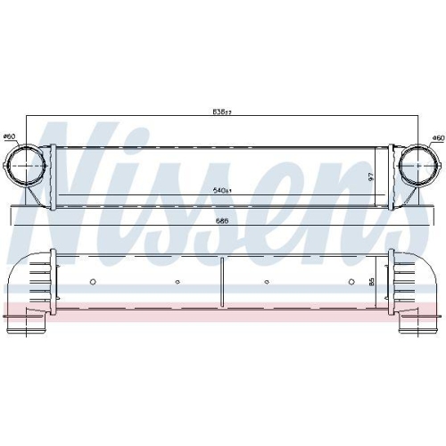 NISSENS Ladeluftkühler ** FIRST FIT ** 96726