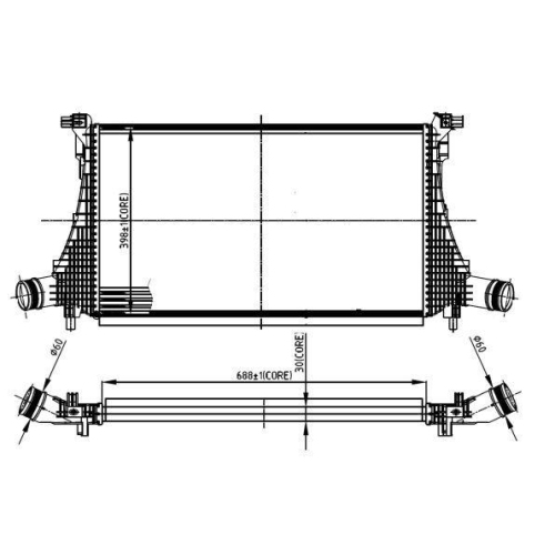 NRF Ladeluftkühler 309059