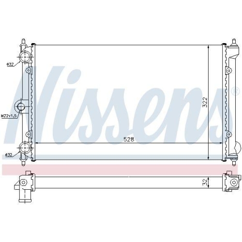 NISSENS Kühler, Motorkühlung 651731