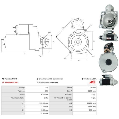 AS-PL Starter AS S0575