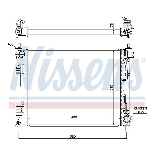 NISSENS K&uuml;hler, Motork&uuml;hlung 675002