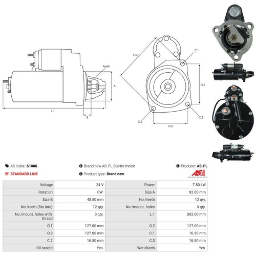 AS-PL Starter AS S1006