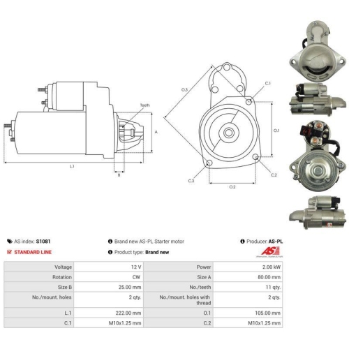 AS-PL Starter AS S1081