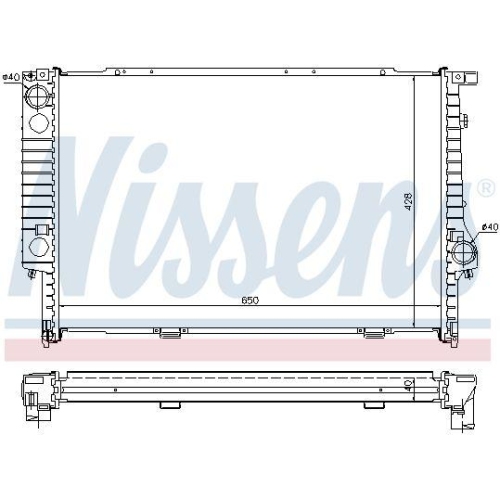 NISSENS Kühler, Motorkühlung 60693A