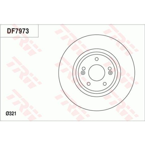 TRW Bremsscheibe DF7973