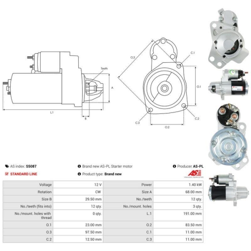 AS-PL Starter AS S5087