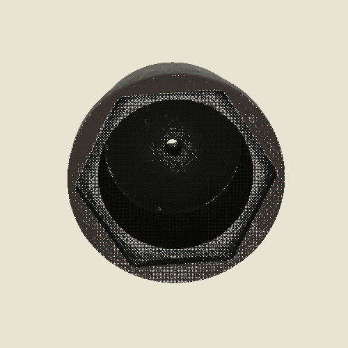 3/4 Zoll Achsmuttern-Schl&uuml;ssel f&uuml;r Iveco, 6-kant, 98 mm KS TOOLS 460.1040