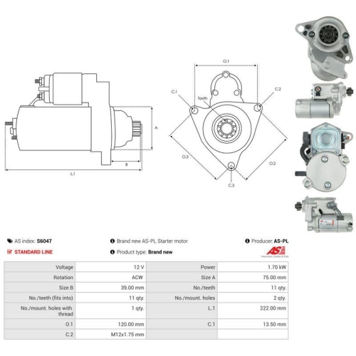 AS-PL Starter AS S6047