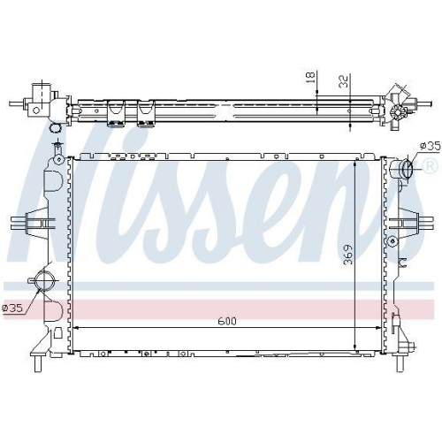 NISSENS K&uuml;hler, Motork&uuml;hlung 63006A