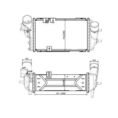 NRF Ladeluftkühler 309063