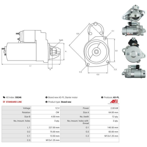 AS-PL Starter AS S9246
