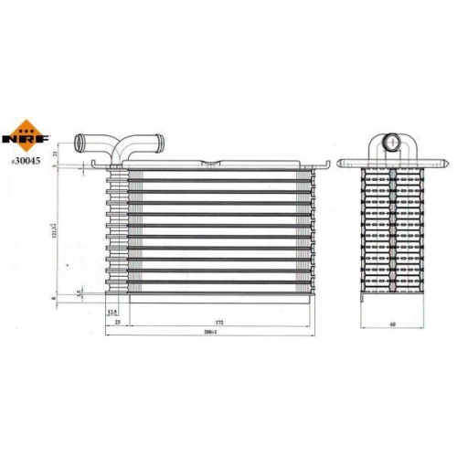 NRF Ladeluftkühler 30045