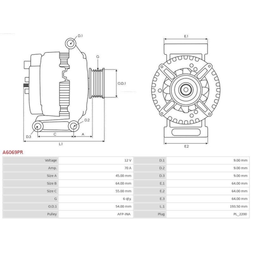 AS-PL Generator Wiederaufbereitet AS-PL