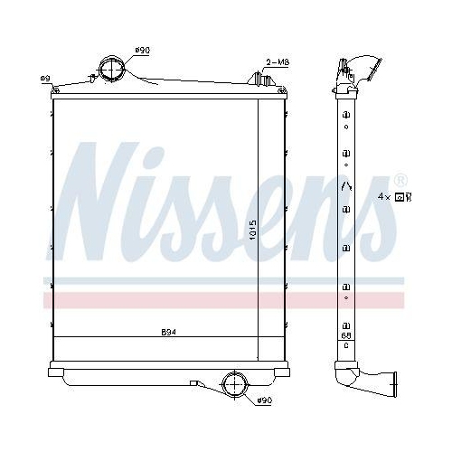 NISSENS Ladeluftk&uuml;hler 97082