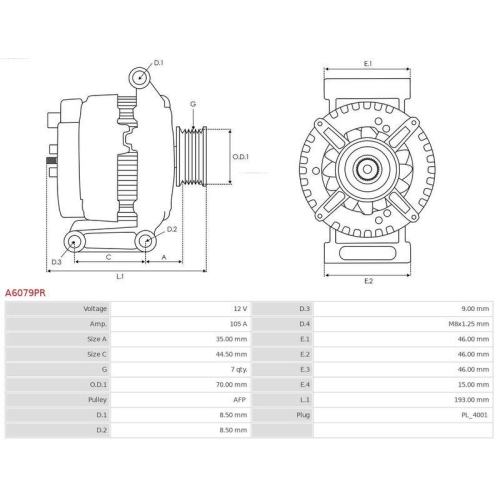 AS-PL Generator Wiederaufbereitet AS-PL