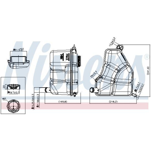 NISSENS Ausgleichsbeh&auml;lter, K&uuml;hlmittel ** FIRST FIT ** 996386