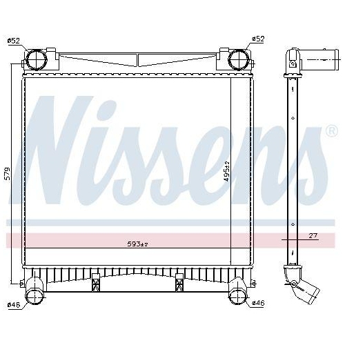 NISSENS Ladeluftk&uuml;hler ** FIRST FIT ** 961140