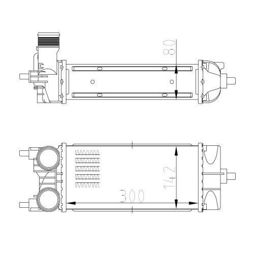 NRF Ladeluftkühler 309071