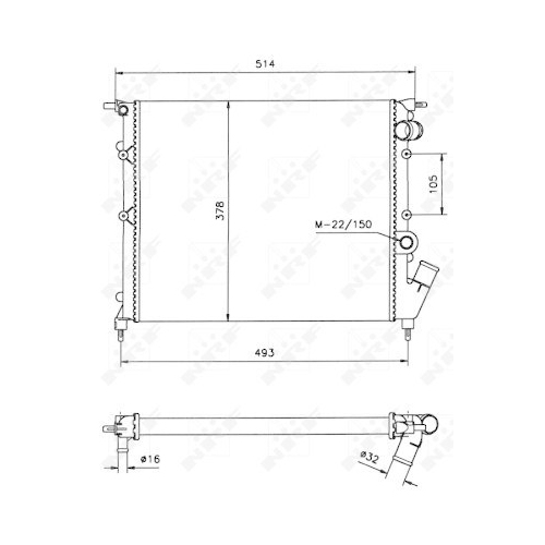 NRF K&uuml;hler, Motork&uuml;hlung 58105