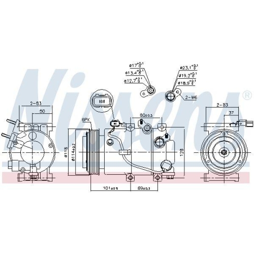 NISSENS Kompressor, Klimaanlage ** FIRST FIT ** 890174