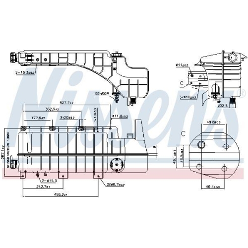 NISSENS Ausgleichsbeh&auml;lter, K&uuml;hlmittel ** FIRST FIT ** 996059